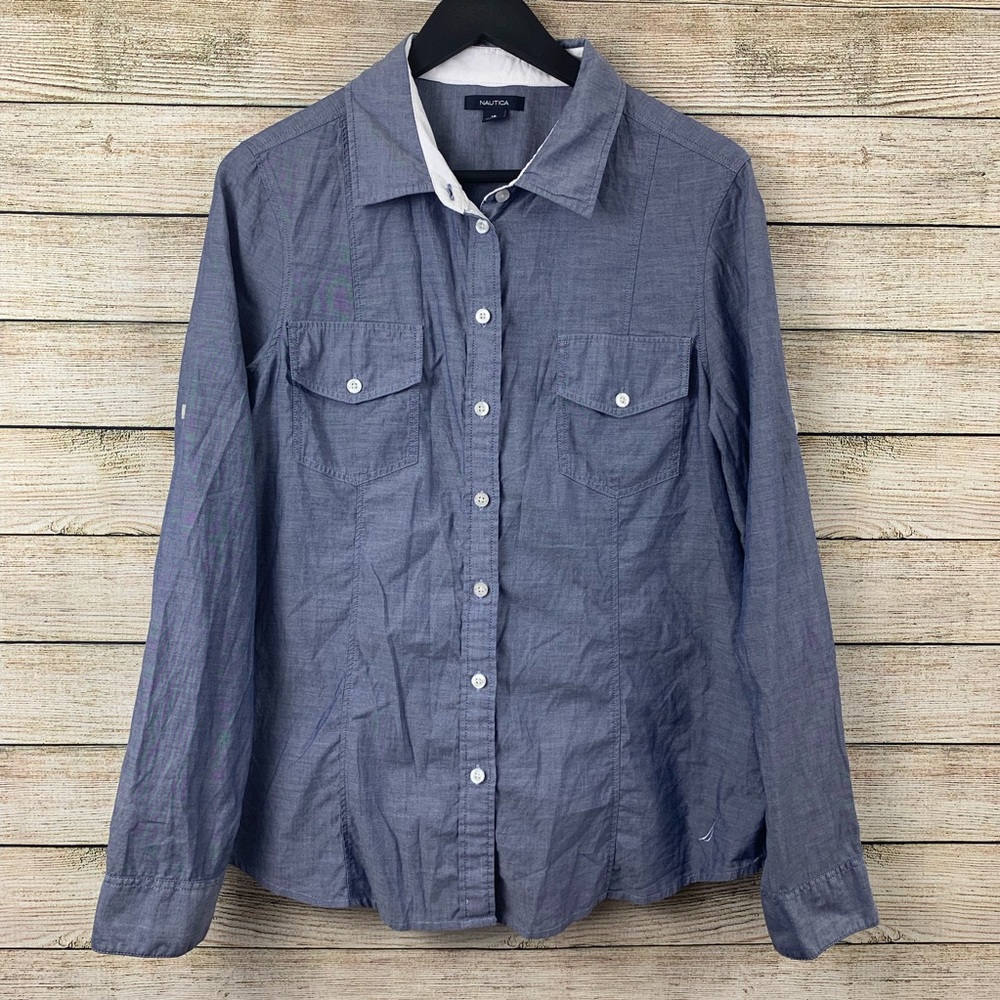 Nautica • Women's Long Sleeve button Down Top